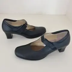 COMFORT CLINIC ストラップレザーパンプス 23.5cm