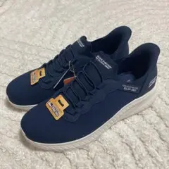 未使用　skechersスケッチャーズ slip ins ネイビー　スリッポン