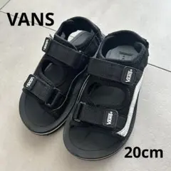 VANS キッズサンダル　20cm 黒　ブラック　マジックテープ　シンプル