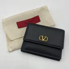 未使用品 ヴァレンティノ ガラヴァーニ Vスリング 二つ折り カードケース b3