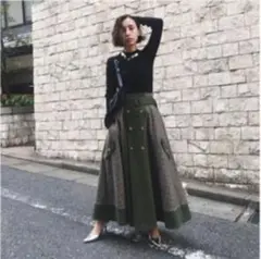 AMERI VINTAGE トレンチチェックスカート