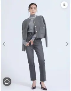 【美品】anuans アニュアンス Slim straight denimデニム