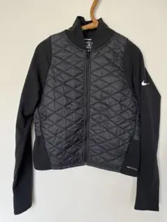 【美品】NIKEエアロレイヤーランニングジャケット レディースLサイズ ブラック