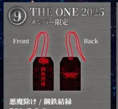 【新品未使用未開封】お守り 悪魔除け 鋼鉄結縁 THE ONE 限定　赤