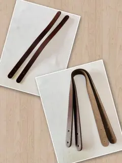 本革持ち手　60cm & 40cm ２組セット