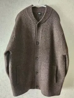 UNIQLO ブラウン ニット 厚手カーディガン