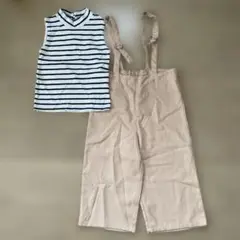 女の子　100 バースディ　サロペット　ノースリーブ