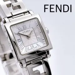 美品 付属品完備　FENDI クアドロミニ　シェル　ズッカ　ローマン 腕時計 FENDI フェンディ レディース腕時計 クアドロミニ クオーツ