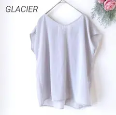 GLACIER グラシア / 半袖 ブラウス （L）リボン ノースリーブ シャツ