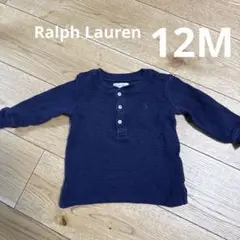 Ralph Lauren 12M ネイビー 長袖　トップス　　保育園着