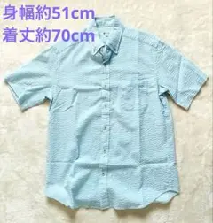 good day グッド ディズ 水色 トップス ポロシャツ 半袖シャツ M