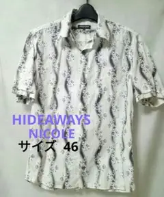 HIDEAWAYS NICOLE 半袖シャツ　花柄　サイズ46