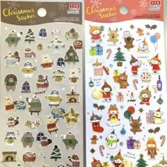 ダイソー シール クリスマスシール フレークシール キャンドゥ セリア シール3