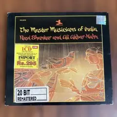 CD　RAVI SHANKAR AND ALI AKBAR-KAHN