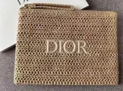新品/未使用/Dior 編み物クラッチバッグ ベージュ