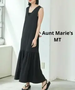 Aunt Marie's Vネックティアードワンピース ジャンパースカート MT