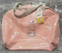 スヌーピー　ボストンバッグ　ピンク