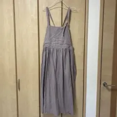 ハンドメイド作家さん リネンエプロンワンピース