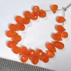トップクラス＊カーネリアン＊ブリオレットカットa127