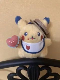 ピカチュウダイナー　マスコット用帽子　茶色リボン
