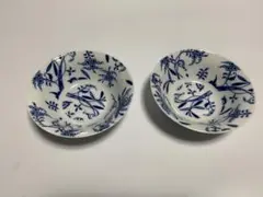 値下げ　カールスバード　ブルーオニオン柄　デザートカップ2個