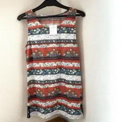 花柄ストライプタンクトップ　未着用品