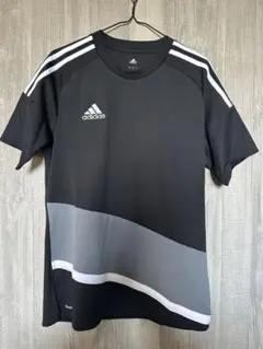 【美品】adidas アディダス プラシャツ ブラック/グレー