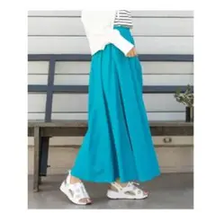 BAYFLOWリネン混ロングスカート
