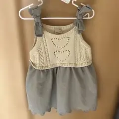 petit main リボンワンピース