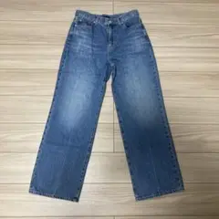 UNIQLO ワイドストレートジーンズ　27