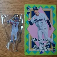 ヤクルトスワローズトランプ風カード&アクリルピック【塩見泰隆】