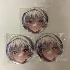 正規品 未開封 ピロ水 アマカノ2+くじ E賞缶バッジ 咲來① 3個セット