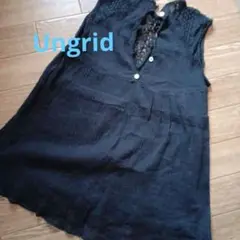 お値下 Ungrid 黒 半袖チュニック