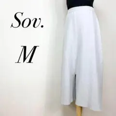 Sov. ソブ ワイドパンツ Mサイズ ニット素材 グレー 大人気