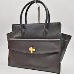【激レア大容量】CELINE レザーハンドバッグ ターンロック ラゲージ型