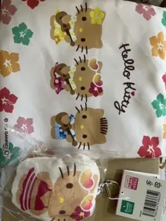 入手困難✨新品未使用✨日焼けキティ✨巾着袋とキーホルダーセット✨
