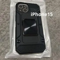 iPhone15ケース　ブラック