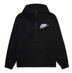 【入手困難✨】シュプリーム ハーフジップ ビッグロゴスウェット 黒 M 完売品◎ Supreme Equipe Half Zip Sweatshirt 