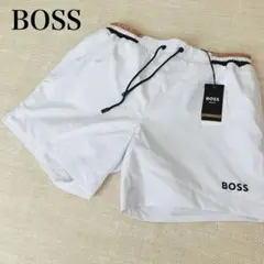 【新品タグ付】BOSSスイムパンツ 水着 ロゴ ドローコード S ヒューゴボス