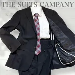 美品 The Suit Campany スーツ セットアップ ブラック ウール