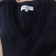 150cmFreude Vネックセーター 紺色