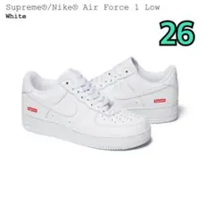 Supreme × Nike Air Force 1 Low White 26
