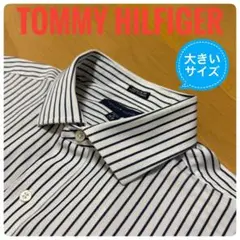 TOMMY HILFIGER ストライプ 長袖シャツ 大きいサイズ