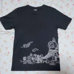 グラニフ 石黒亜矢子 Tシャツ 珍奇猫行進