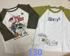 トイ・ストーリー バズ・ウッディ Tシャツ130 2枚組