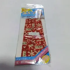 クールバンド 赤 花柄