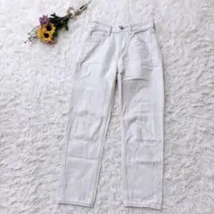 GLR DENIM　グリーンレーベル　コットン100　デニム　オフホワイト　Ｓ