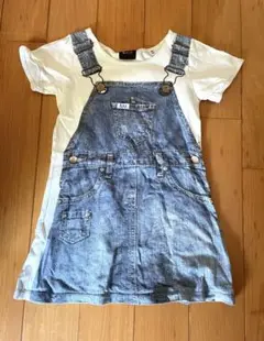 Lee 半袖オーバーオール風Tシャツ　ワンピース 120