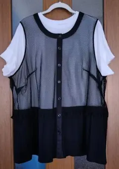 【値下】難有り:Fitme Moi フィットミーモア ELL メッシュ ベスト
