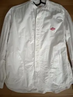 【訳あり】DANTON バンドカラーシャツ スタンドカラー 長袖シャツ